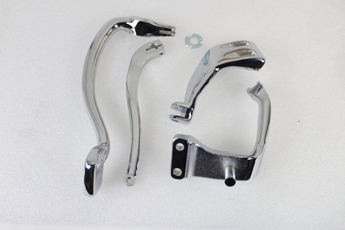 V-Twin Chrome Further Forward Mid Control Kit Foot Pegs Harley Dyna FXD 06-17