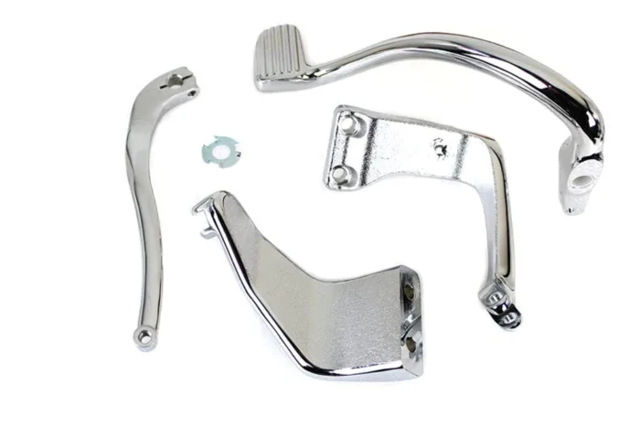V-Twin Chrome Further Forward Mid Control Kit Foot Pegs Harley Dyna FXD 06-17