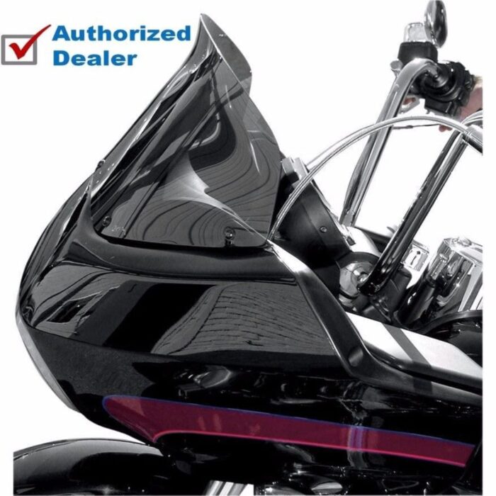 Wind Vest 10" Dark Smoke Flip Design Windshield Screen Harley 98-13 Road Glide
