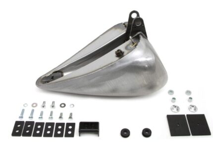 Wyatt Gatling Ribbed Bobbed Gas Fuel Tank Harley Softail Shovelhead Custom FX
