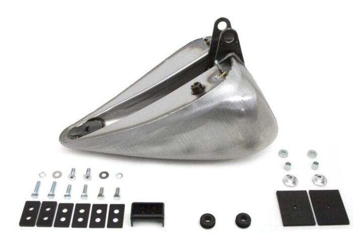 Wyatt Gatling Ribbed Bobbed Gas Fuel Tank Harley Softail Shovelhead Custom FX