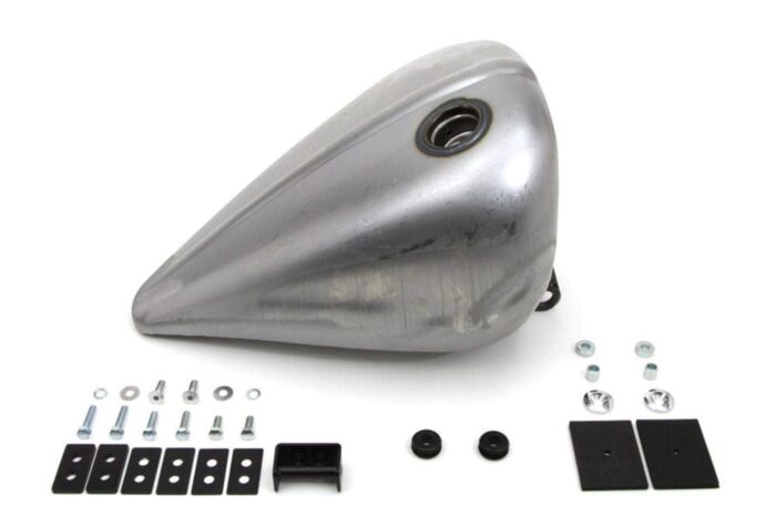 Wyatt Gatling Ribbed Bobbed Gas Fuel Tank Harley Softail Shovelhead Custom FX