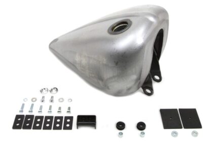 Wyatt Gatling Ribbed Bobbed Gas Fuel Tank Harley Softail Shovelhead Custom FX